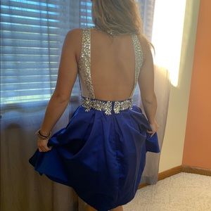 Royal blue homecoming dress